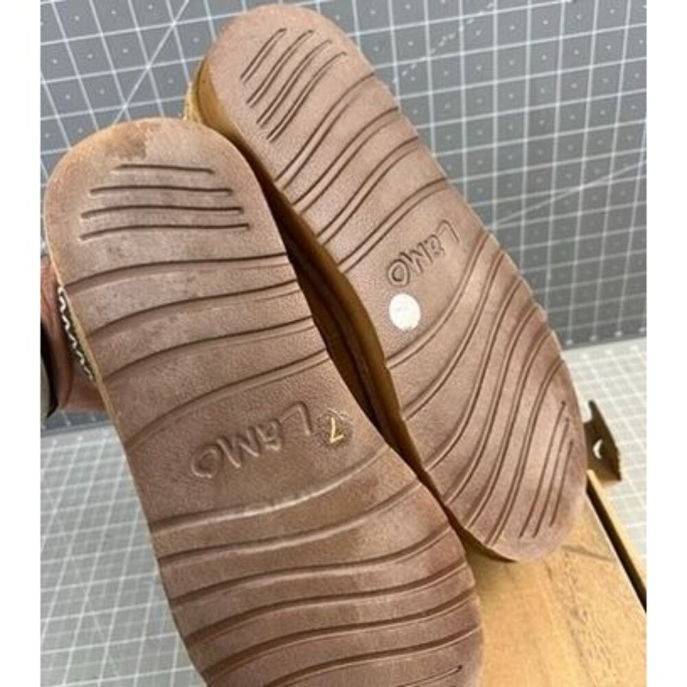 Lamo Women's Slip-on Slippers JULES Chestnut Leather Sz. 7 US 38 EU NEW~~EW2350 - Picture 6 of 15